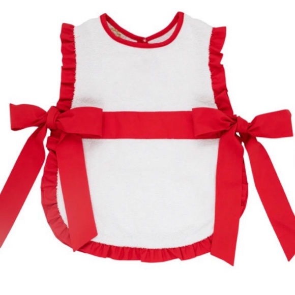 Beaufort Bonnet Co. Carolina Cover Up White W/Red Bows Ruffles Swim Pool NWT 7 - Picture 5 of 9